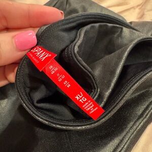 SPANX Shiny Black Leggings